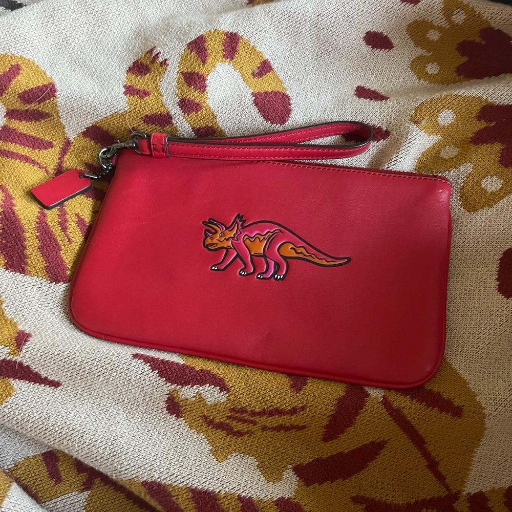 Coach triceratops wristlet *RARE*